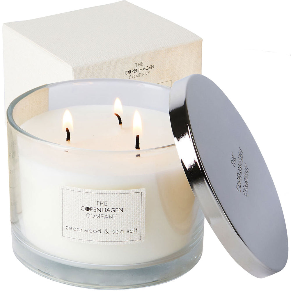 Cedarwood & Seasalt Medium Candle