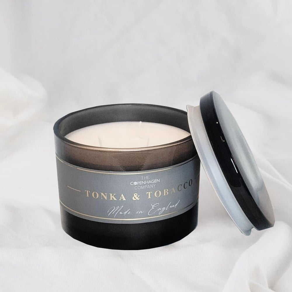Tonka & Tobacco 3 Wick Medium Candle